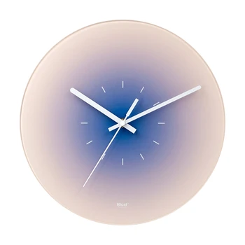 Настенные часы Nordic Sunset на батарейках с заостренной иглой, круглые бесшумные часы для украшения дома, спальни, офиса Оптом