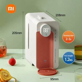 Настольный бытовой диспенсер для воды Xiaomi 220 В, переносной быстрый нагрев воды, маленький диспенсер для послеобеденного чая для девочек оранжевого и зеленого цветов