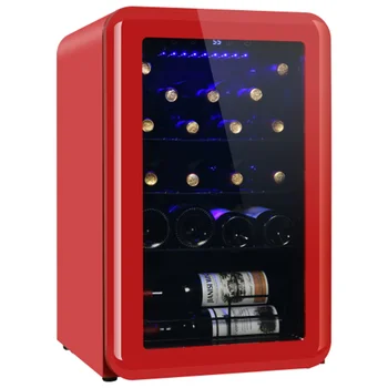 Настольный охладитель вина, независимый винный погреб, цифровой контроль температуры, защита от ультрафиолета, максимальная загрузка 24 стандартных бутылок