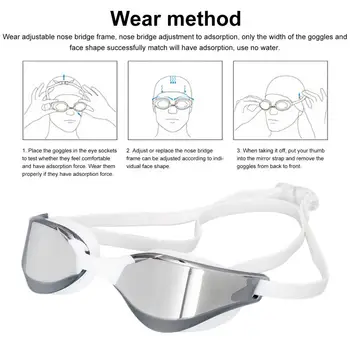 Нескользящие плавательные очки с высоким коэффициентом пропускания, эргономичный дизайн, защита глаз, спортивные очки для плавания, противотуманные очки для плавания