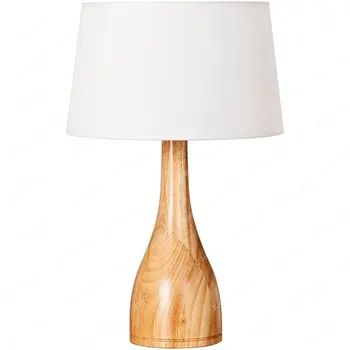 Новая Декоративная Настольная лампа из цельного дерева для спальни, прикроватный ночник, Креативный Льняной абажур, Внутреннее освещение