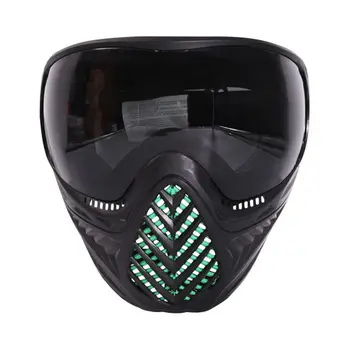 Новая модель черной пейнтбольной маски с термозащитой от запотевания, защитная маска для очков, уличное тактическое снаряжение для страйкбола