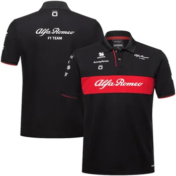 Новая мужская летняя спортивная рубашка поло для беговых мотоциклов Alfa Romeo F1 Team ORLEN Team Polo 2023 года выпуска