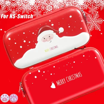 Новейший Рождественский Милый Чехол Nintendo Switch Console Red Shell Joycon Cover Skin Bag для Аксессуаров Nintendo Switch Хороший Подарок