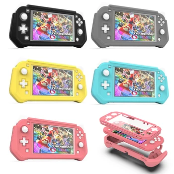 Новинка 2021 года для Nintendo Switch Lite, эргономичный нескользящий чехол для всего корпуса, защитные накладки для мини-консоли Nintendo Switch Lite, розовый