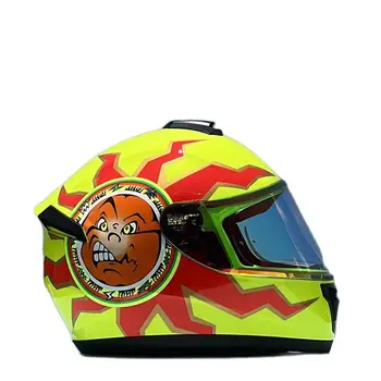 Новое Поступление, Шлем с Луной и Подсолнухом, Женский Детский Мотоциклетный Шлем, Полнолицевый Шлем, Защитный Capacete Casque