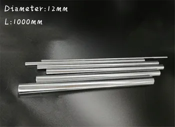 Новые 4шт 12 мм закаленный линейный вал Диаметром 12 мм -1000 мм Хромированный прецизионный закаленный стержень Линейный круглый
