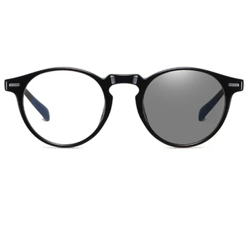 Новые фотохромные очки с защитой от синего света, Женская оправа для очков, прозрачные линзы, Прозрачные компьютерные женские круглые ретро-очки.