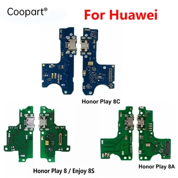 Новый Микрофонный Модуль + USB-Док-станция Для Зарядки, Плата с Гибким Кабелем, Разъем Для Huawei Honor Play 8A 8A pro 8C 8, Запасные Части