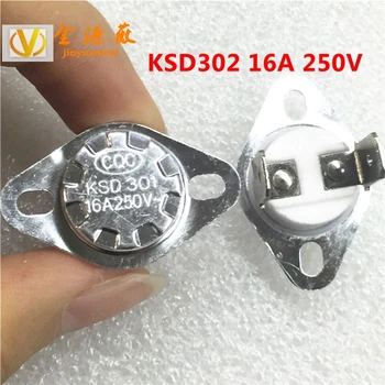 Новый оригинальный KSD301/302 40 ℃-150 ℃ 16A 250V нормально закрытый выключатель водонагревателя переключатель контроля температуры керамический