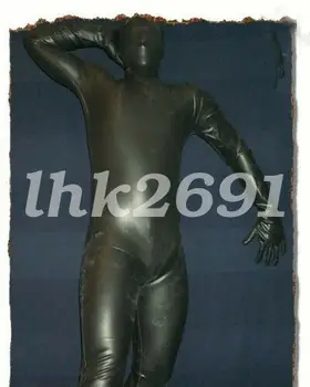 Новый стиль, Латексный комбинезон, Резиновый Мужской спортивный Красивый костюм, маска, перчатки 0.45 мм, Размер XS-XXL