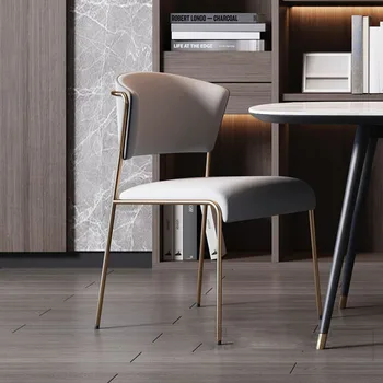 Обеденные стулья для гостиной, Экономящие пространство для домашнего геймера, Современные кофейные обеденные стулья, Одноместная элегантная садовая мебель Silla в скандинавском стиле HY50