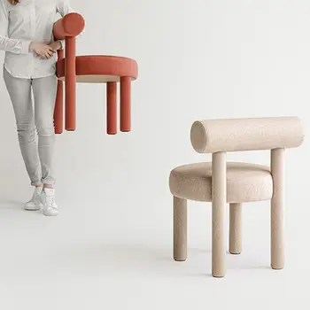 Обеденный стул в скандинавском минималистичном стиле, современный дизайн, домашняя спинка, Обеденный стол, стул, Ресторан в отеле, Мебель для гостиной, табурет