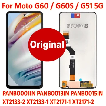 Оригинал Для Motorola Moto G60 G60S G51 5G PANB0015IN ЖК-дисплей С Сенсорным Экраном Digiziter В Сборе Стеклянный Датчик Мобильного Pantalla