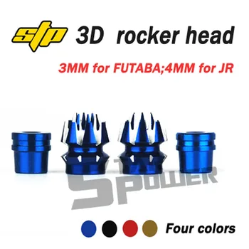 Оригинальный Stp Star Power Antislip Stick Head 3d Красочный Рычаг Управления 3 мм Для Futaba Frsky X9d X12s 4 мм Для Jr Rc Аксессуаров