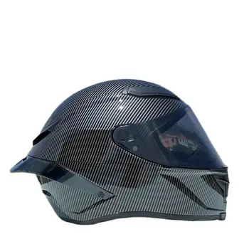 Оригинальный НИТРИНОС Черный Шлем Из Углеродного Волокна С Большим Спойлером Casco Motorbike Capacet Для Мужчин и Женщин Мотоциклетный Шлем С Полным Лицом