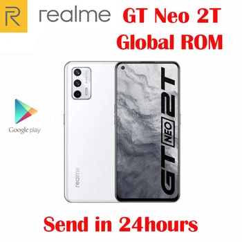 Официальный Оригинальный Новый смартфон Realme GT Neo 2T 5G с 6,43-дюймовым AMOLED разрешением 1200-AI 65 Вт, Вспышка, Зарядка, 4500 мАч, NFC, 64-Мегапиксельная Камера