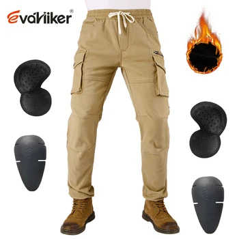 Плюс бархатные мотоциклетные брюки, мужское ветрозащитное защитное снаряжение, сохраняющее тепло в зимней рабочей одежде