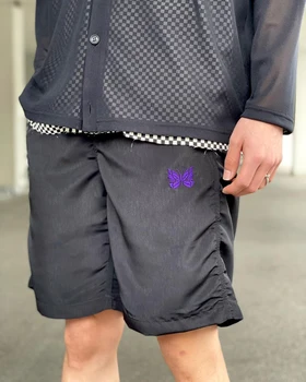Повседневные спортивные шорты с вышитым логотипом AWGE И боковой тесьмой, короткие брюки в полоску