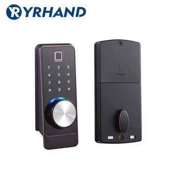 Приложение TT lock, умный дверной замок с отпечатками пальцев, электронный засов, сейф безопасности, клавиатура Bluetooth RFID, цифровой дверной замок