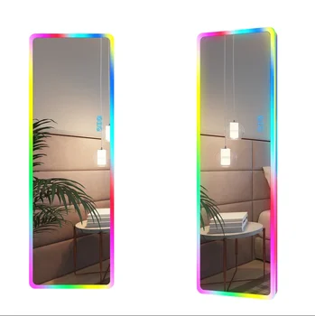 Прямоугольное настенное зеркало со светодиодной подсветкой, прочное для гостиной, мебели для спальни