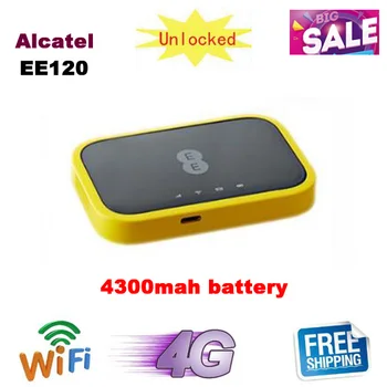 Разблокированный Alcatel EE120 Cat12 600 Мбит/с Аккумулятор 4300 мАч 4G LTE Мобильная Точка Доступа Wi-Fi Модем беспроводной Маршрут PK E5878 810S E5786S E5788