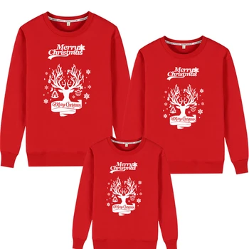Рождественские свитера, одинаковые комплекты для семьи, мать, отец, Дочь, Сын, Пара, Джерси, Детский Зимний джемпер, Рождественская толстовка