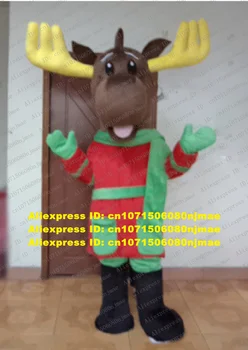 Рождественский костюм талисмана Оленя Лося, костюм персонажа мультфильма для взрослых, сценические принадлежности для масштабных мероприятий zz7784