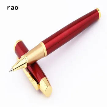 роскошные Высококачественные ручки-роллеры 8007 цвета красного вина для бизнеса и офиса со средним кончиком Новые