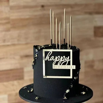 С Днем Рождения, Кекс, Топпер для торта, Деревянные Боковые украшения для торта, Топперы для торта на Годовщину свадьбы, Украшения для вечеринок