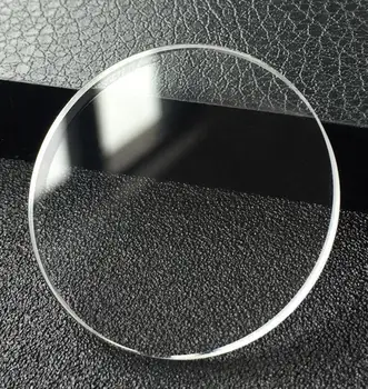С обеих сторон плоское сапфировое стекло для часов, прозрачное круглое стекло, Передняя крышка, Деталь для ремонта часов 35,3X2,5 мм