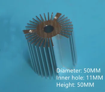 Светодиодный радиатор Алюминиевый Радиатор для бытовой лампы Заменяемый Радиатор 50x50mm