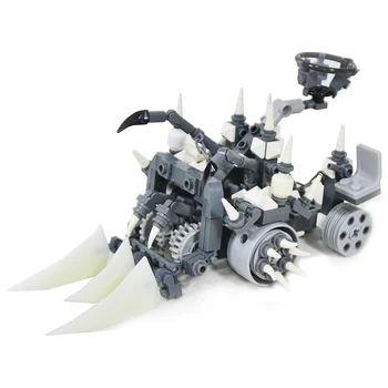 Сделай сам MOC mech chariot взрослая модель для сборки строительных блоков мясорубка нежити катапульта игрушки для детей подарки