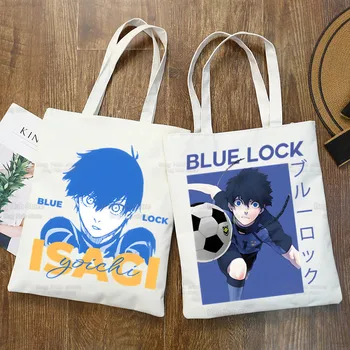 Синий замок, холщовая сумка из аниме Исаги Йоичи, холщовая сумка-тоут, эко-сумка для покупок, холщовая сумка-тоут, повседневная сумка для ежедневного использования