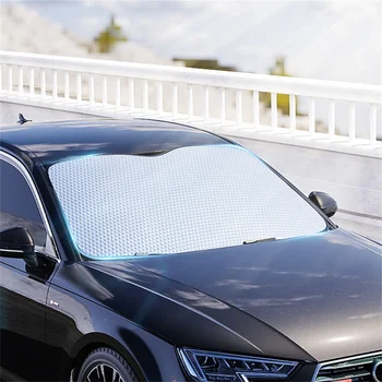 Солнцезащитный козырек для автомобиля, шторка на лобовое стекло, защита от ультрафиолета, Складная Солнцезащитная пленка для автомобилей, минивэнов и внедорожников
