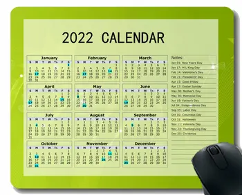 Специальный дизайн, Календарь на 2022 год, коврик для мыши, пятна от бликов, яркий Коврик для мыши для офисных компьютеров, ноутбуков, мужчин, женщин