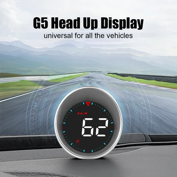 Спидометр LEEPEE RPM MPH Автоаксессуары GPS Компас USB HUD Светодиодная подсветка цифровой сигнализации G5 Универсальный автомобильный головной дисплей