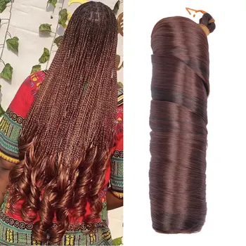 Спиральные локоны для плетения волос 24-дюймовые синтетические французские локоны для наращивания волос крючком омбре для чернокожих женщин, светлые волосы с распущенной волной