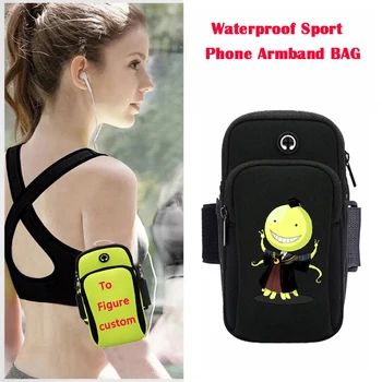 Спортивная сумка для занятий спортом на открытом воздухе, сумка для телефона для бега в спортзале, спортивная сумка-повязка для подростков, сумка-повязка для занятий аниме-убийством