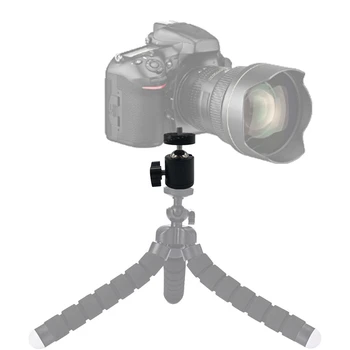 Стабилизаторы камеры Вращение на 360 градусов мини шаровая головка PTZ горячий башмак кронштейн для головки камеры штатив для видеокамеры шаровой адаптер
