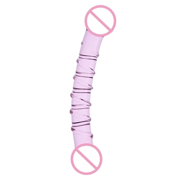 Стеклянная анальная пробка-массажер, водонепроницаемая стимуляция для секс-игрушки для взрослых лесбиянок 85WE