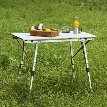 стол для пикника на открытом воздухе Nordic, Стол для барбекю, Алюминиевый Водонепроницаемый Прочный Складной стол, Стол для кемпинга на открытом воздухе Z