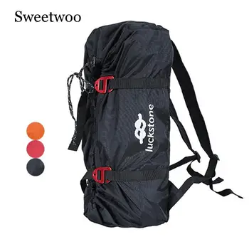 Сумка для хранения веревки для скалолазания на открытом воздухе с плечевыми ремнями, сумка для альпинистского снаряжения, рюкзак для альпинистского снаряжения