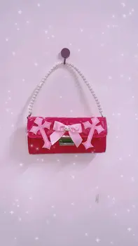 Сумка через плечо y2k модная Розовая сумка Милая сумка сумка в стиле Лолиты эстетическая сумка y2k Сумка Harajuku Сумка Kawaii милая сумка Подмышечная сумка