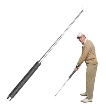 Телескопическая Клюшка для тренировки гольфа с резиновой ручкой для тренировки ритма и силы для разминки