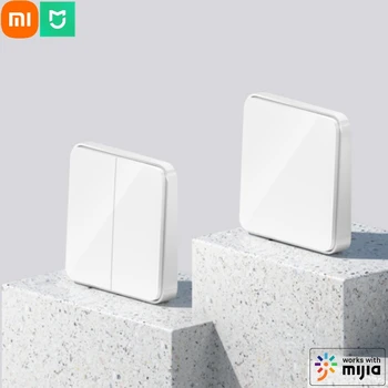 Умный Настенный выключатель Xiaomi Mijia с Одной Двойной клавишей Работает с BLE Mesh Gateway Intelligent Linkage Remote Control С приложением Mi Home