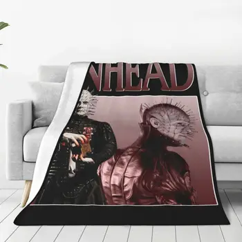 Фланелевые одеяла Hellraiser Horror, креативные пледы для домашнего гостиничного дивана, коврика