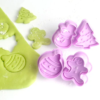Формочки для печенья с мультяшными животными 3D Пресс-форма для печенья, помадки, Бисквитный штамп, Пластиковая Форма для выпечки десертов, Инструменты для украшения торта