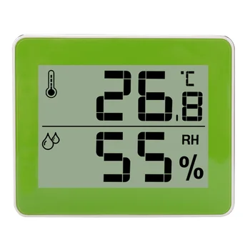 Цифровой Термометр-Гигрометр, Измеритель Влажности В помещении, Датчик Температуры Домашних Термометров, Зеленая Детская Комната