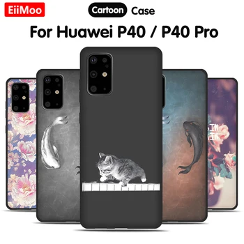 Чехол EiiMoo с 3D рисунком Для Huawei P40 Чехол для Huawei P40Pro Мультяшный Мягкий Силиконовый чехол TPU Для Huawei P 40 P40 Pro Case
